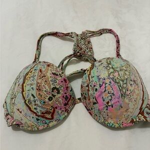 Victoria's Secret Pastel Pattern Bikini Top